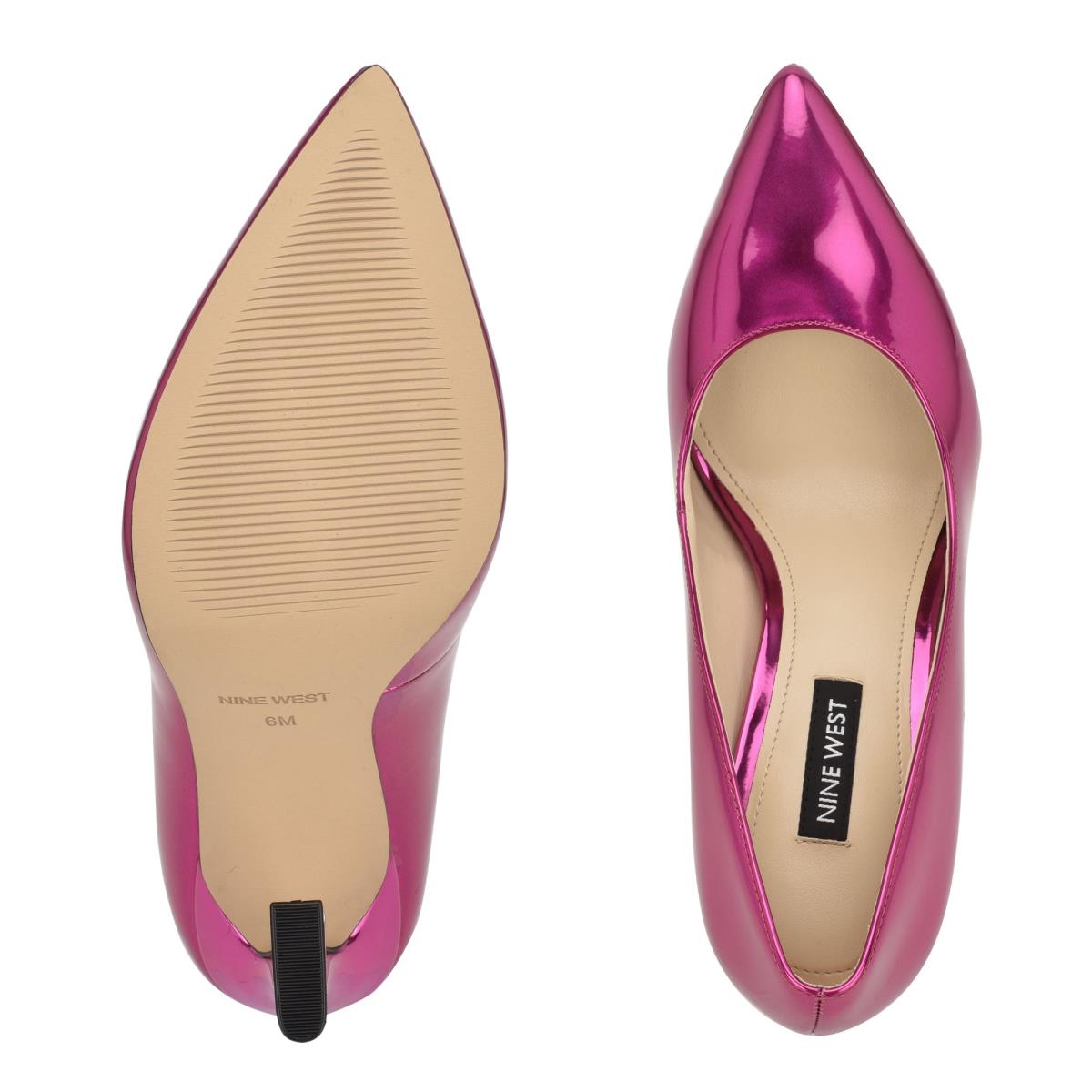 Women's Nine West Trendz Pointy Toe Pumps Pink | ODLB89713