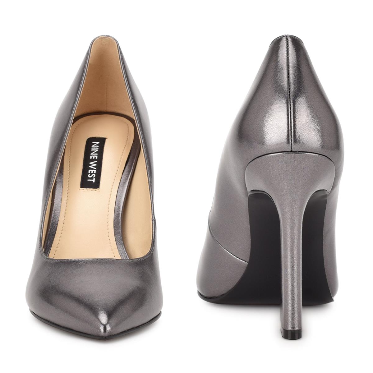 Women's Nine West Trendz Pointy Toe Pumps Silver | PNSY45179