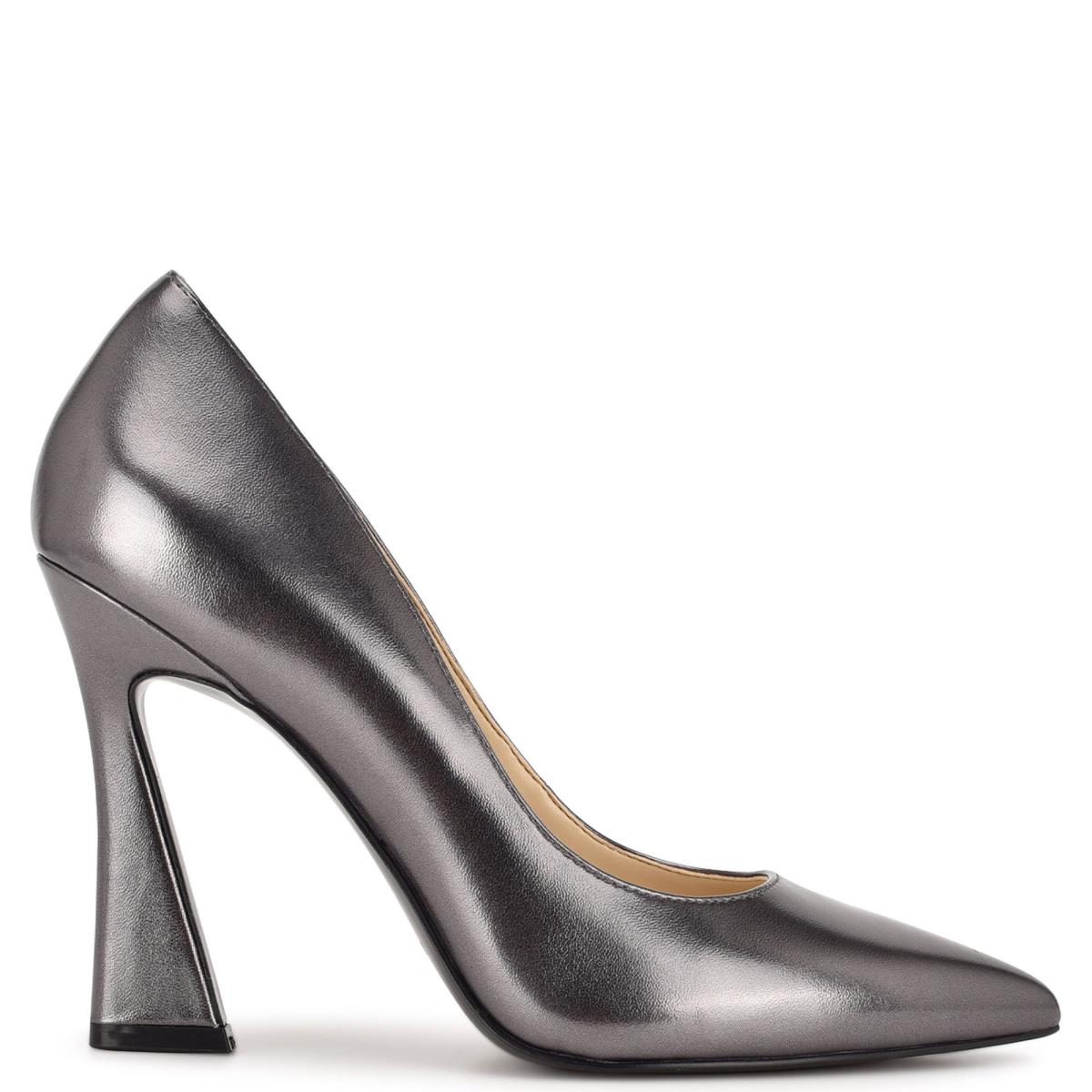 Women\'s Nine West Trendz Pointy Toe Pumps Silver | PNSY45179