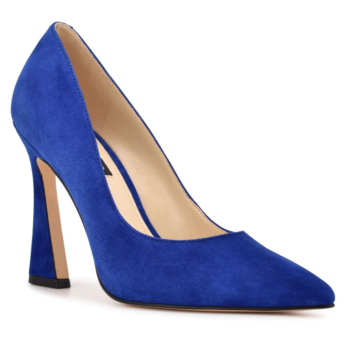 Women's Nine West Trendz Pointy Toe Pumps Deep Blue | UFAN84769