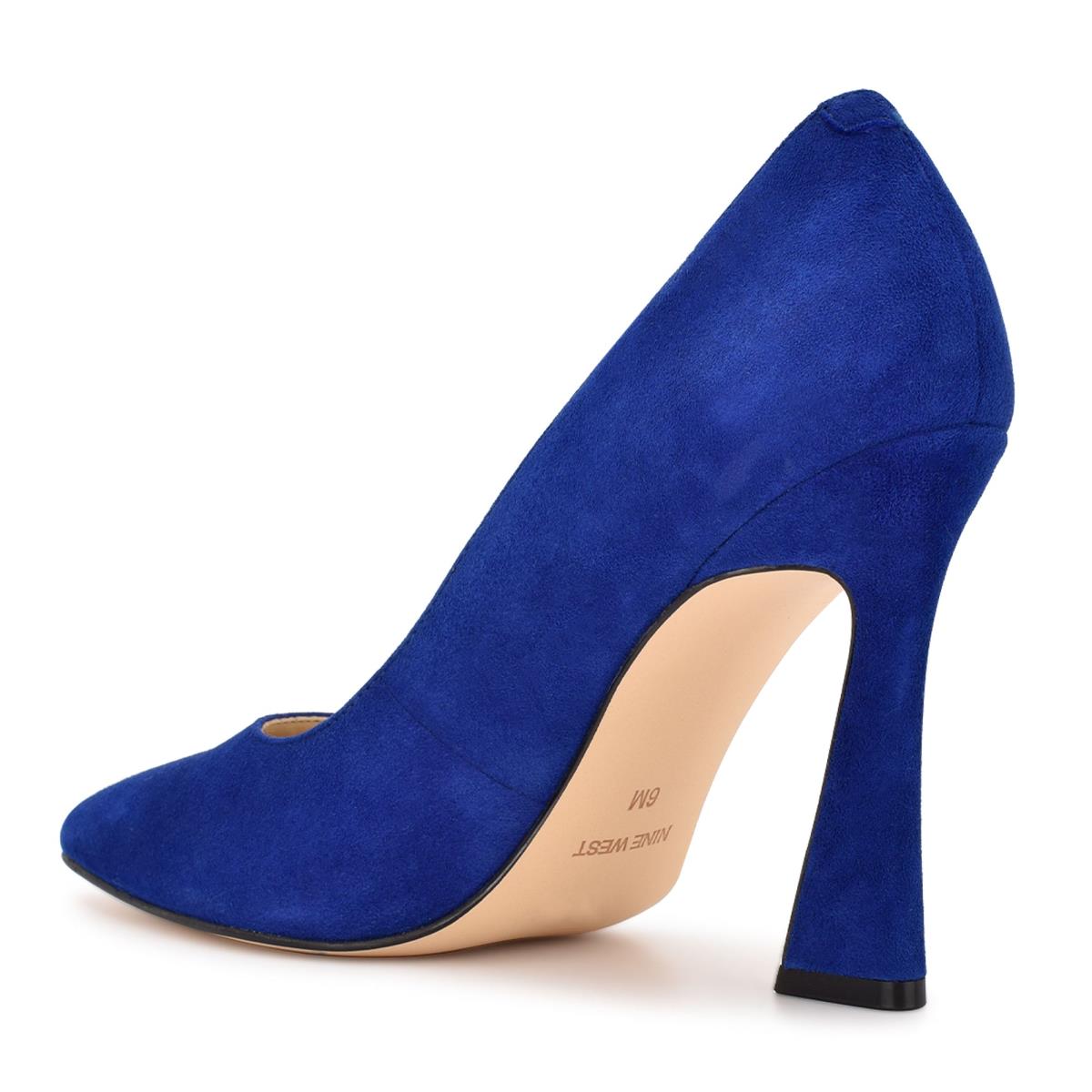 Women's Nine West Trendz Pointy Toe Pumps Deep Blue | UFAN84769