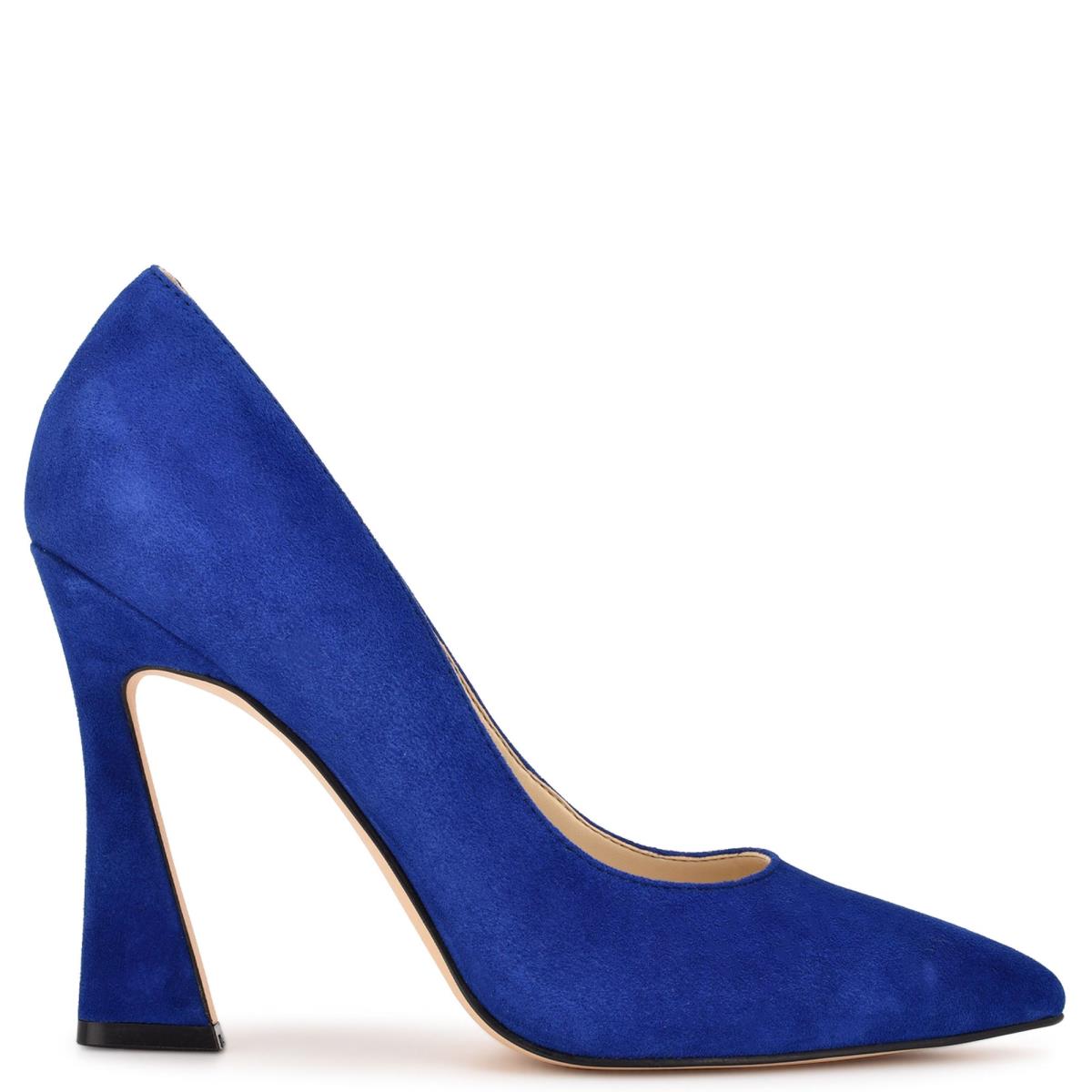 Women\'s Nine West Trendz Pointy Toe Pumps Deep Blue | UFAN84769