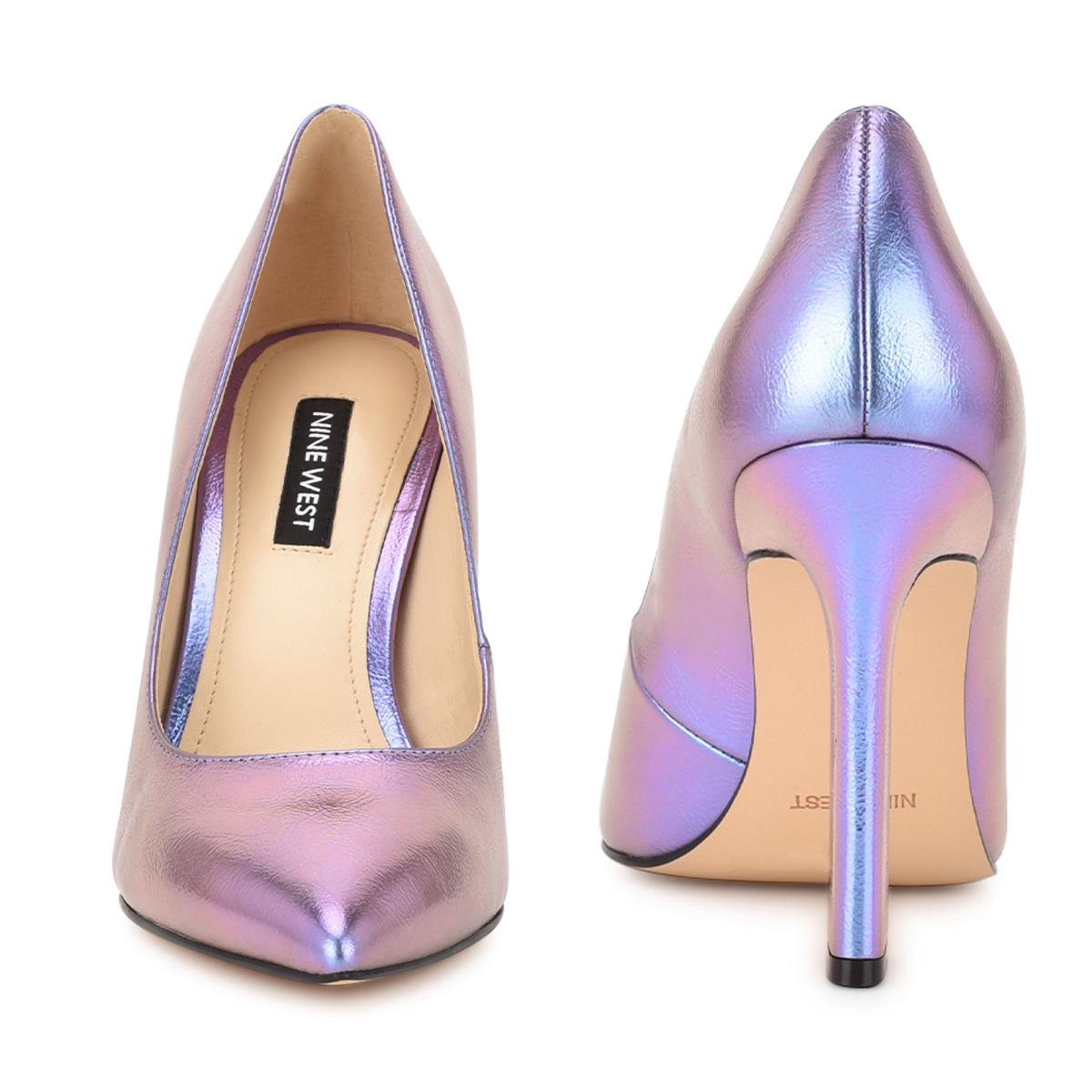 Women's Nine West Trendz Pointy Toe Pumps Purple | URYM97641