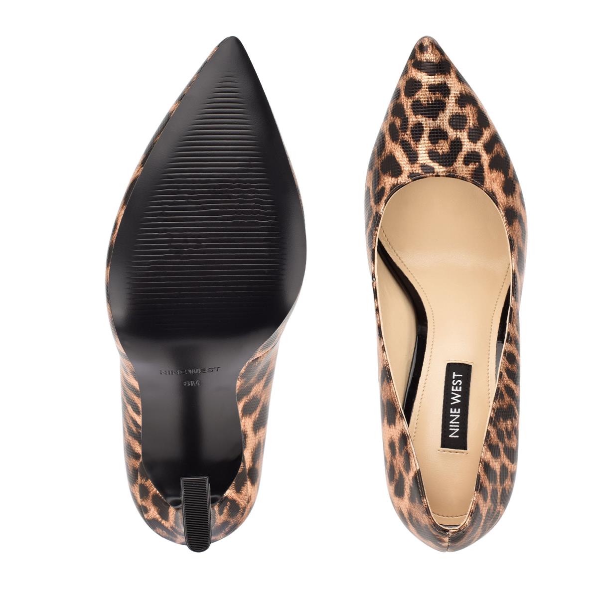 Women's Nine West Trendz Pointy Toe Pumps Leopard | UXAO75304