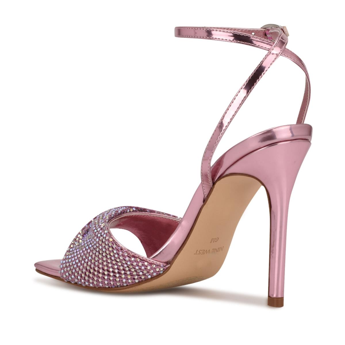 Women's Nine West Twinkle Heeled Dress Sandals Light Pink | WDEU05947