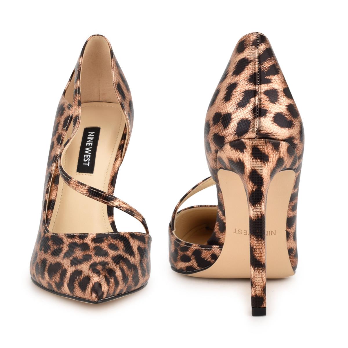 Women's Nine West Twirl Pointy Toe Pumps Leopard | BJRT54293