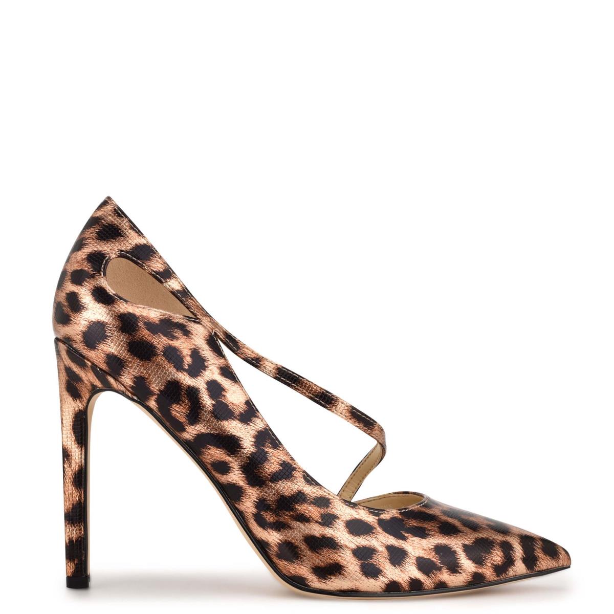 Women\'s Nine West Twirl Pointy Toe Pumps Leopard | BJRT54293