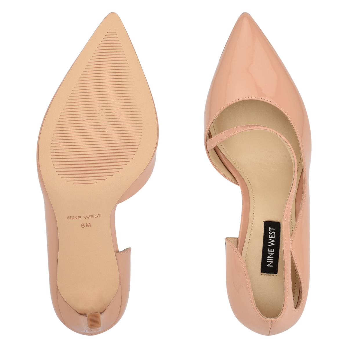 Women's Nine West Twirl Pointy Toe Pumps Beige | ZTVX43872