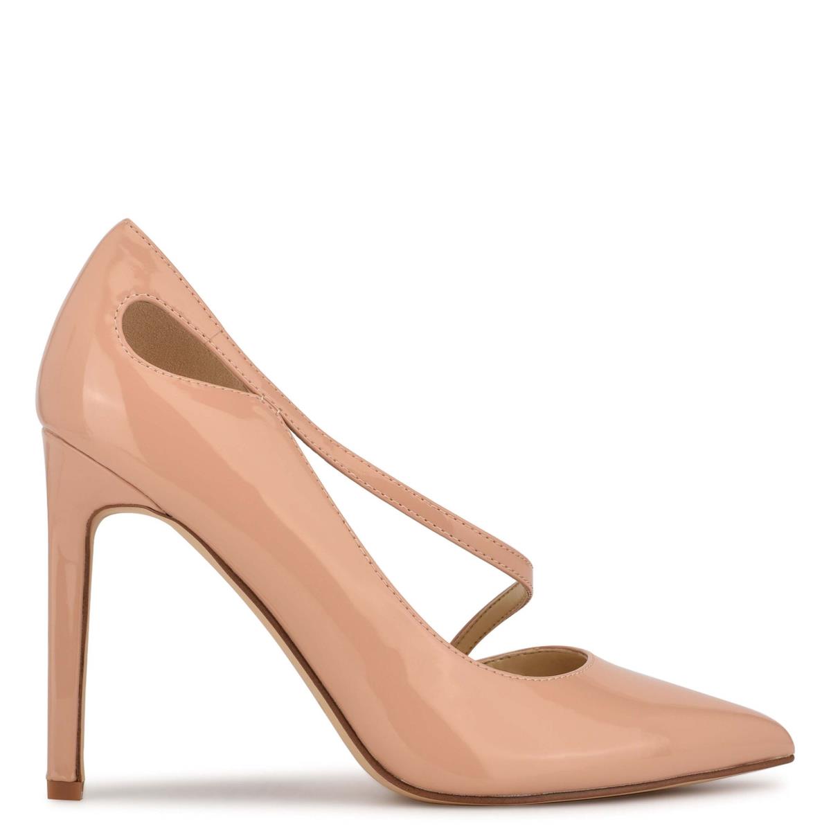 Women\'s Nine West Twirl Pointy Toe Pumps Beige | ZTVX43872