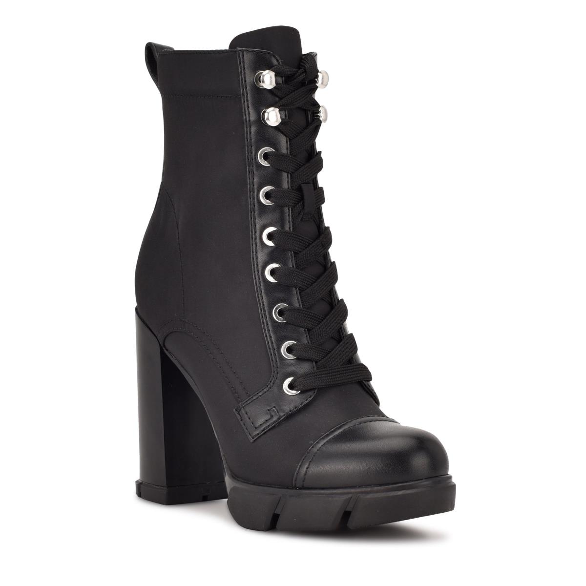 Women's Nine West Vega Heeled Booties Black | XBNW68175