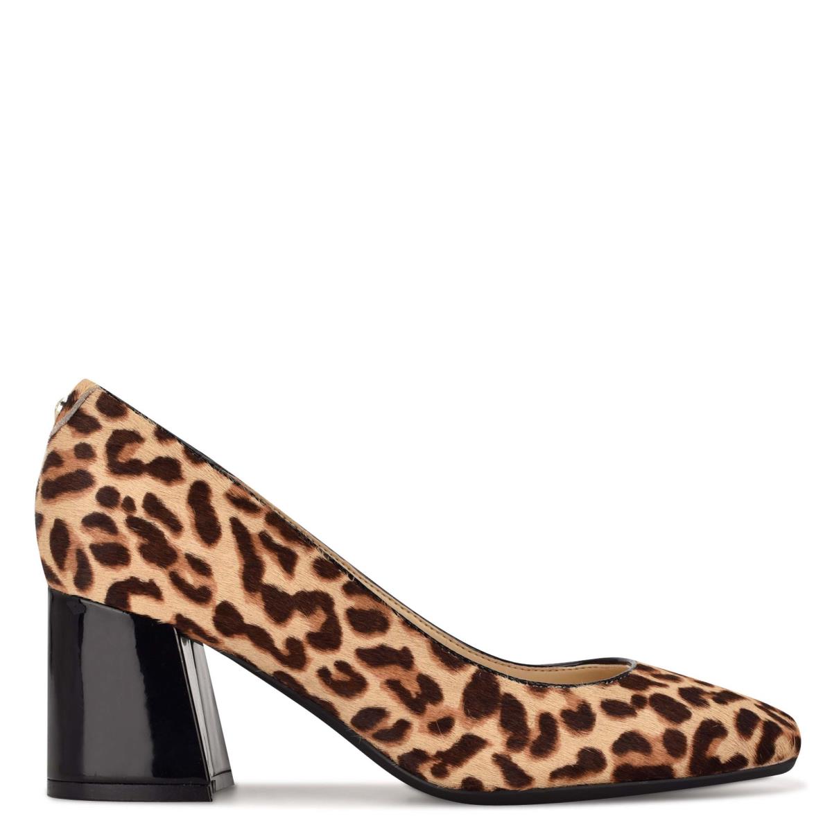 Women\'s Nine West Vibe 9x9 Block Heel Pumps Leopard | OXYT43950