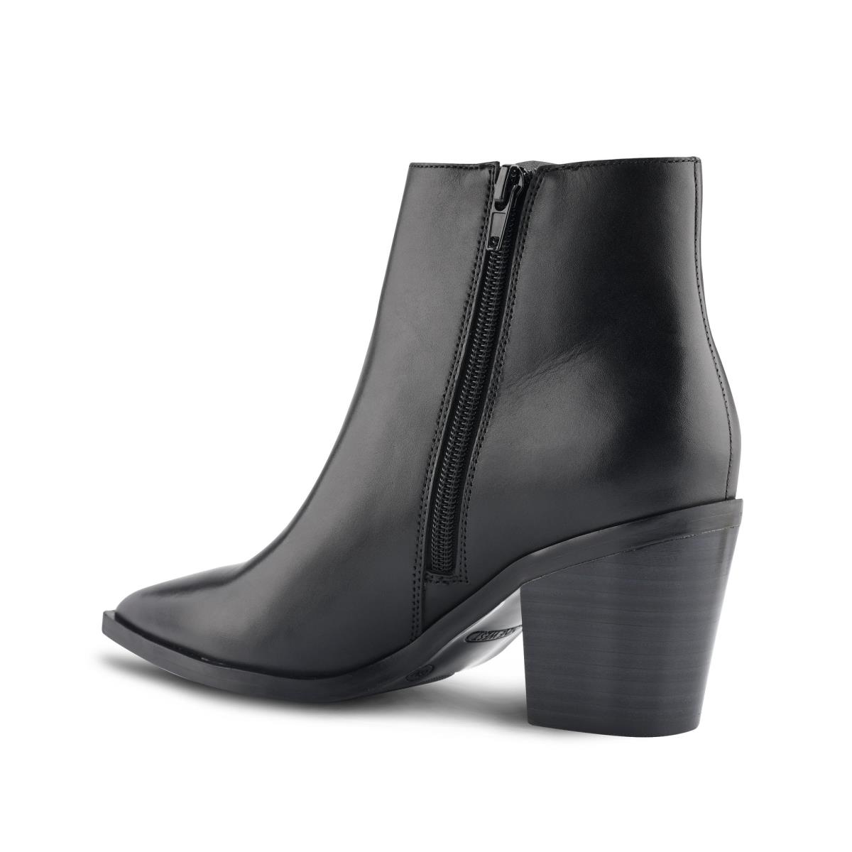 Women's Nine West Wearit Block Heel Booties Black | ZVSE50389