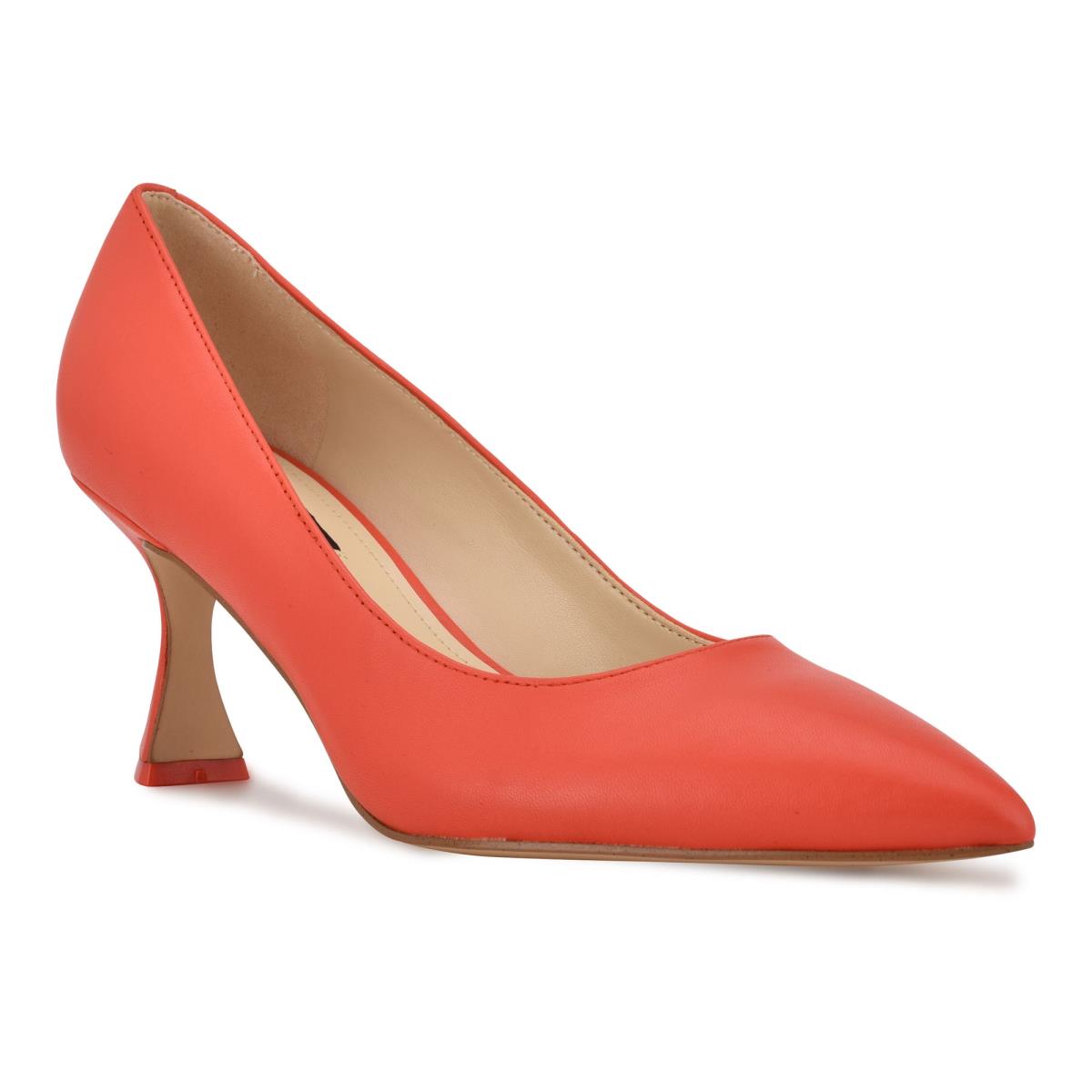 Women's Nine West Workin Pointy Toe Pumps Orange | DCNE15360