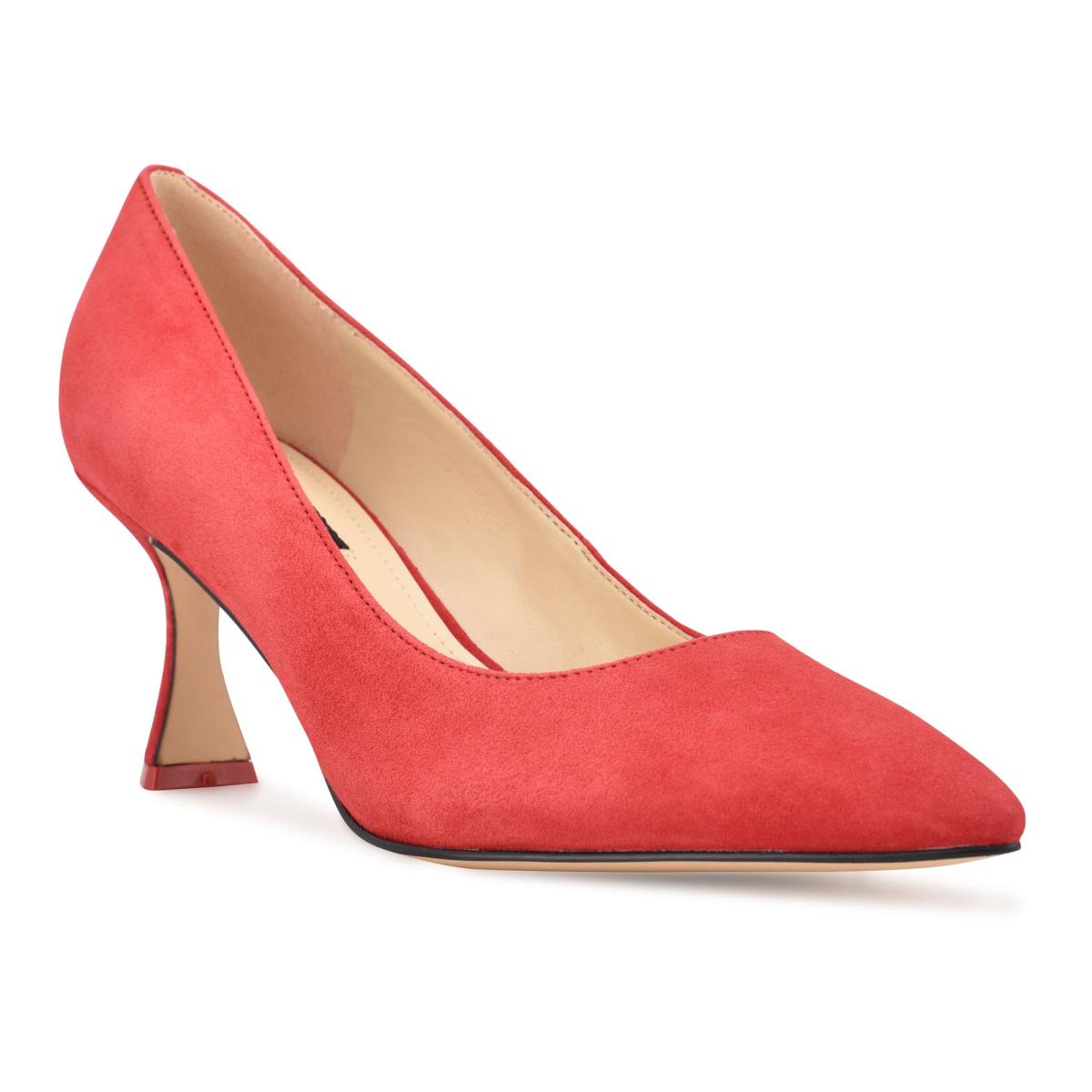 Women's Nine West Workin Pointy Toe Pumps Red | LIBC27348