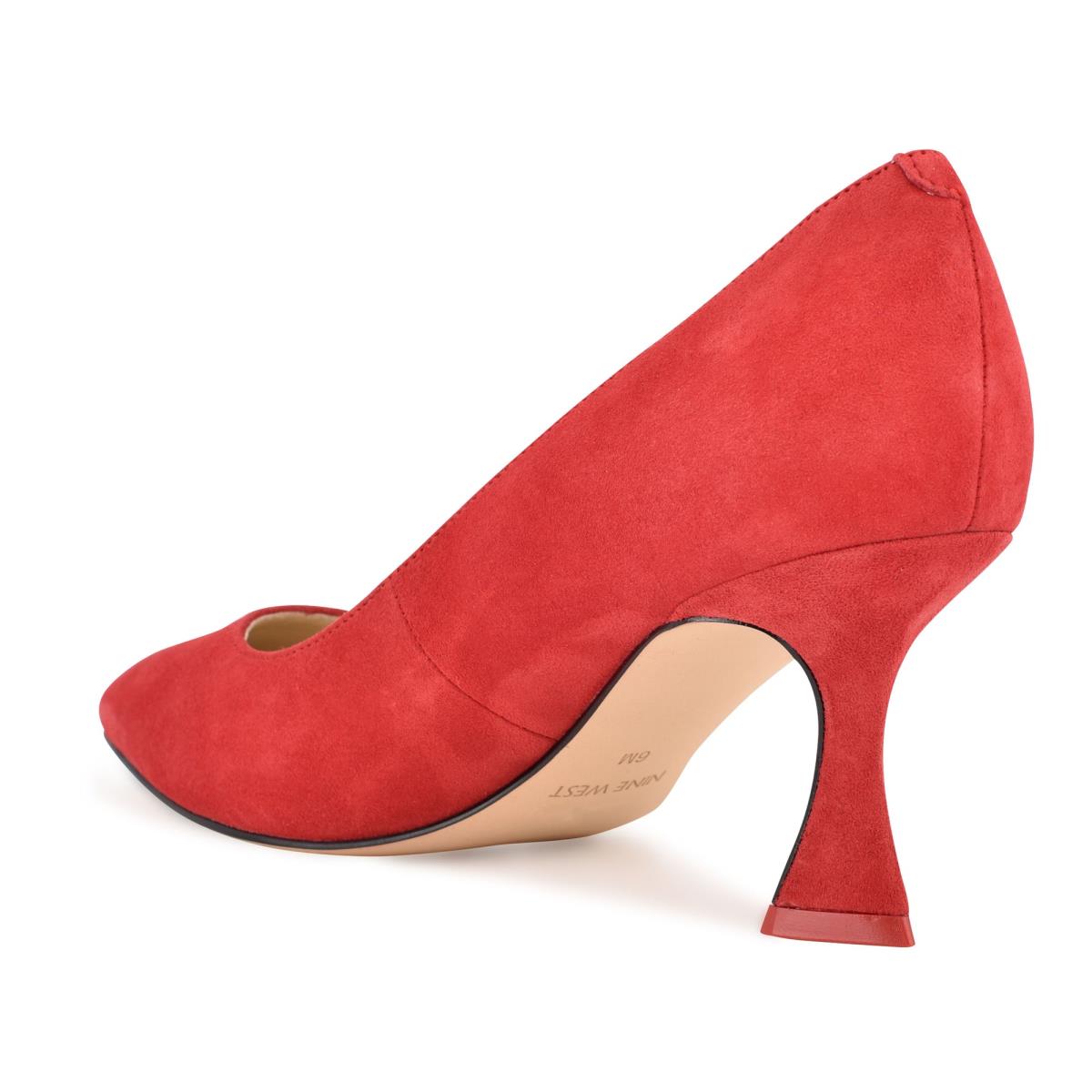 Women's Nine West Workin Pointy Toe Pumps Red | LIBC27348