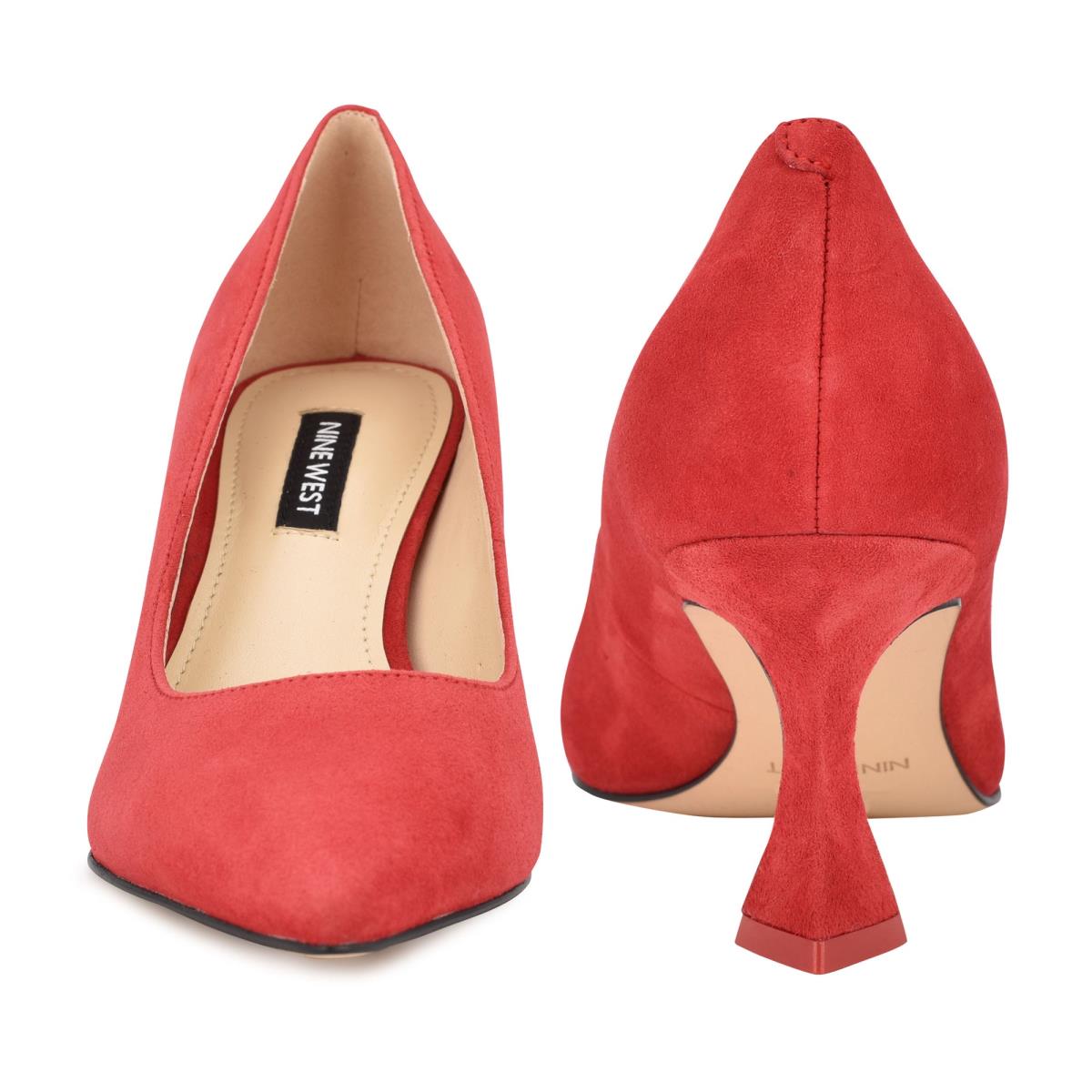 Women's Nine West Workin Pointy Toe Pumps Red | LIBC27348