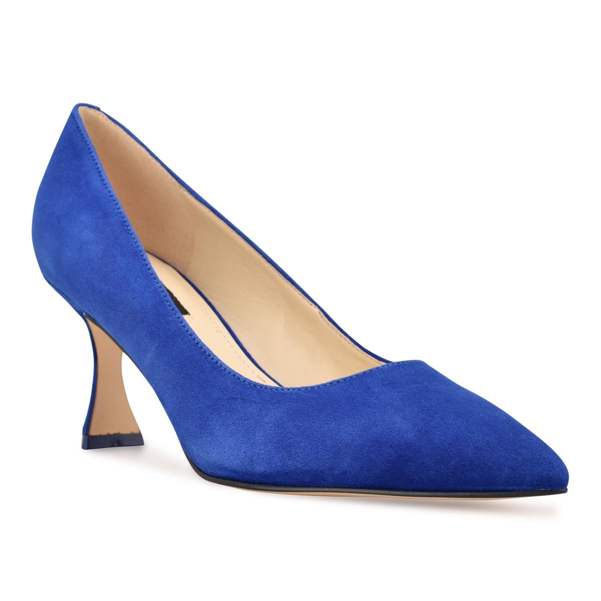 Women's Nine West Workin Pointy Toe Pumps Deep Blue | LXME19542