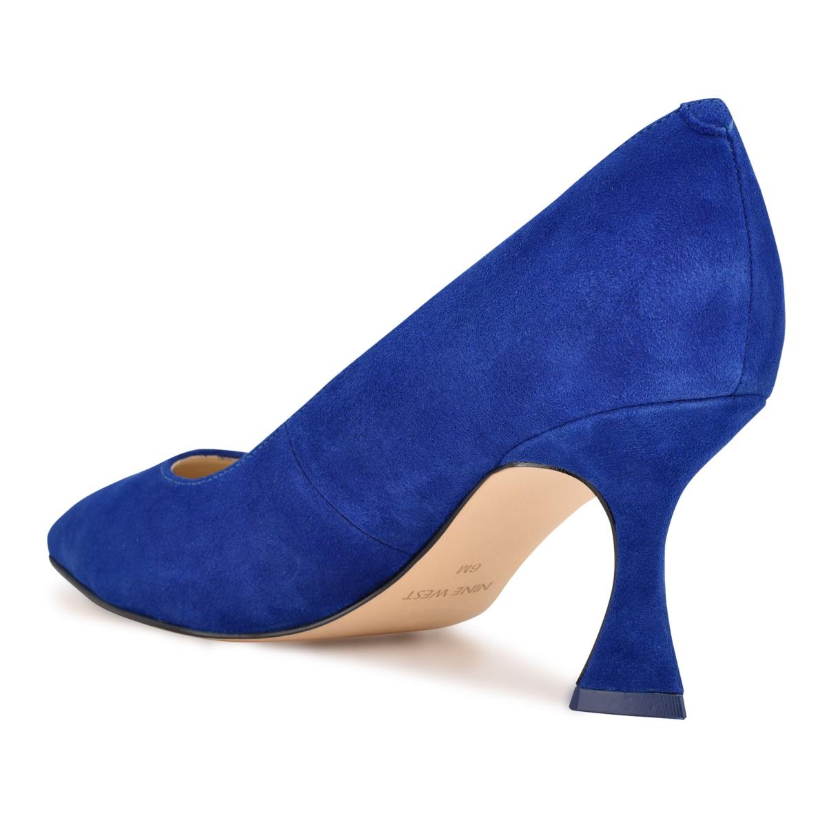 Women's Nine West Workin Pointy Toe Pumps Deep Blue | LXME19542