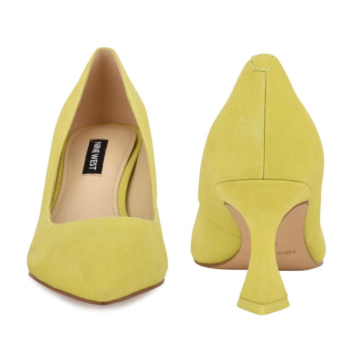 Women's Nine West Workin Pointy Toe Pumps Yellow | SIQO58193