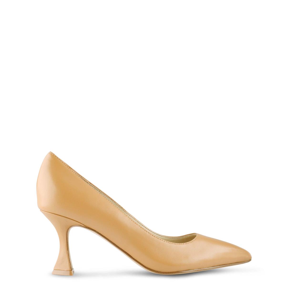 Women\'s Nine West Workin Pointy Toe Pumps Beige | TXBU61842