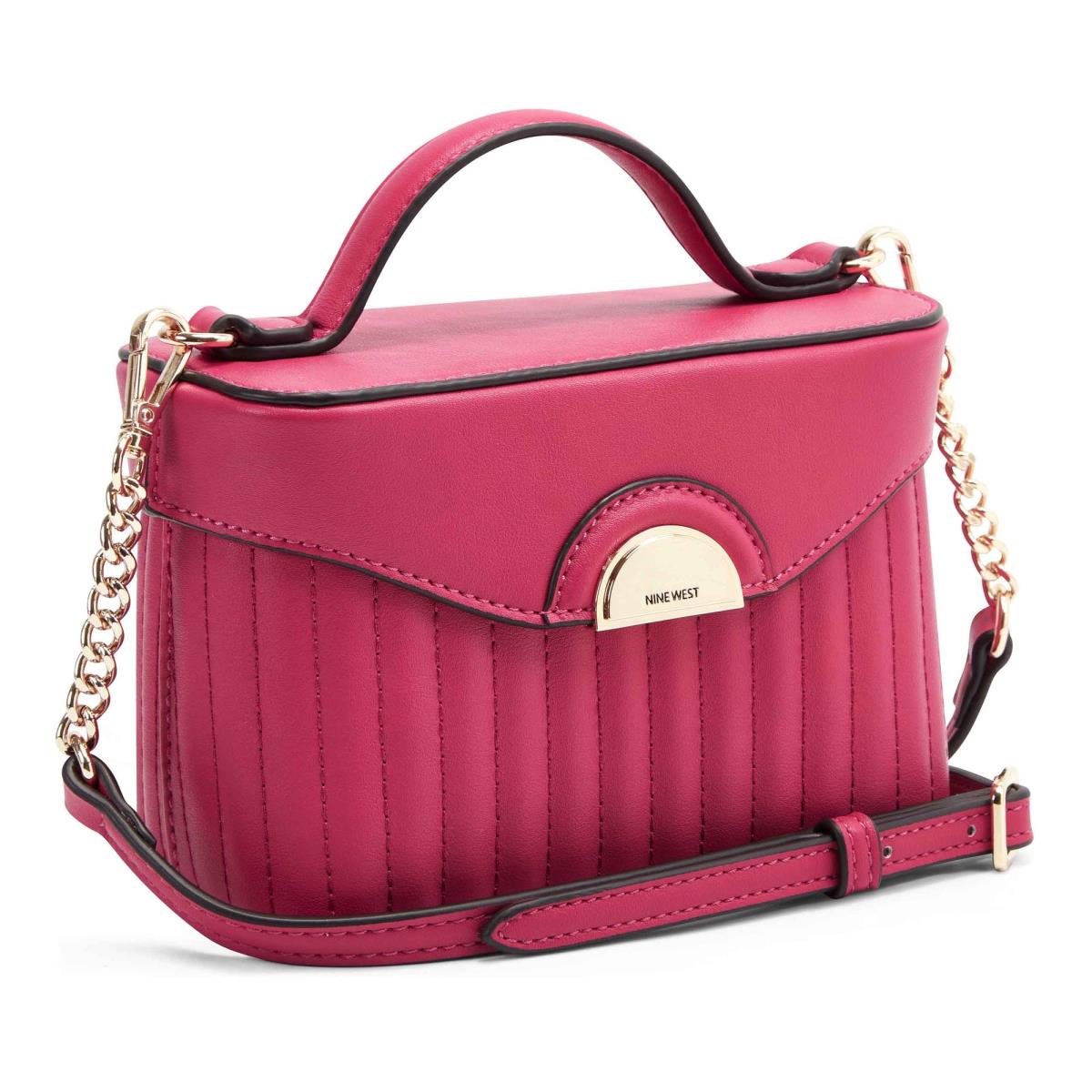 Women's Nine West Wren Vanity Case Crossbody Bags Fuchsia | UZSO46089