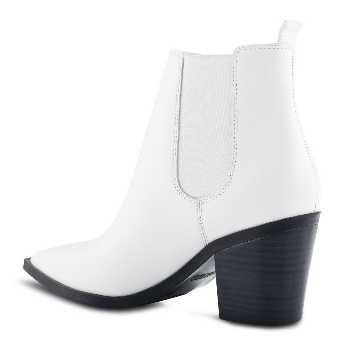 Women's Nine West Wyllis Block Heel Booties White | OZBD91532