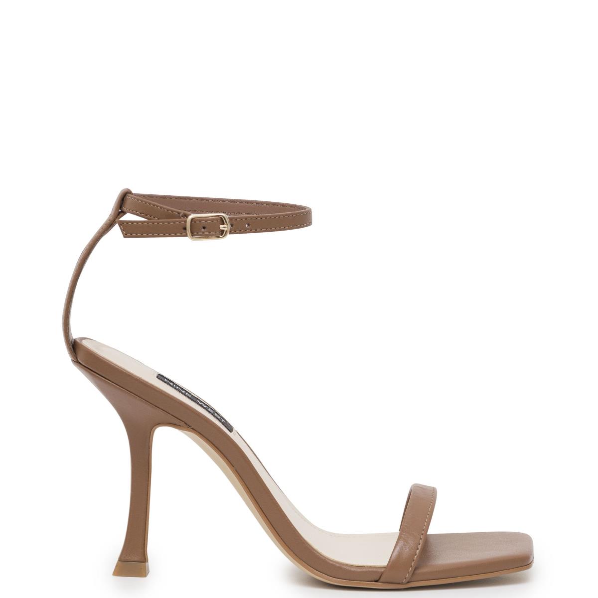 Women\'s Nine West Yess Ankle Strap Sandals Light Brown | QFTL01546