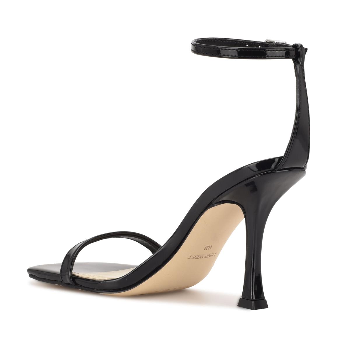 Women's Nine West Yess Ankle Strap Sandals Black | RMOD97523