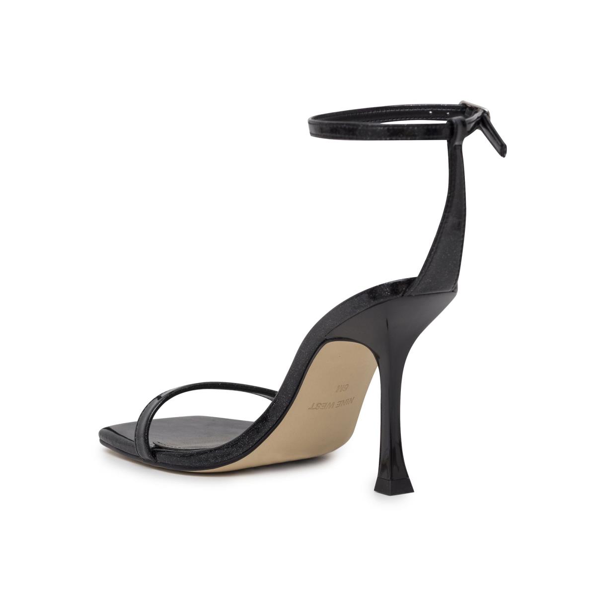 Women's Nine West Yess Ankle Strap Sandals Black | VZEG28105