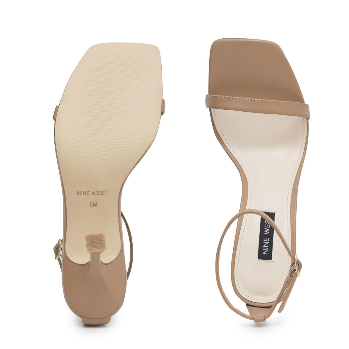 Women's Nine West Yess Ankle Strap Sandals Beige | XDMG16592