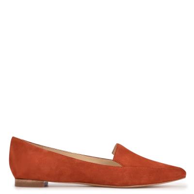 Women's Nine West Abay Smoking Flats Red | IWXQ51326