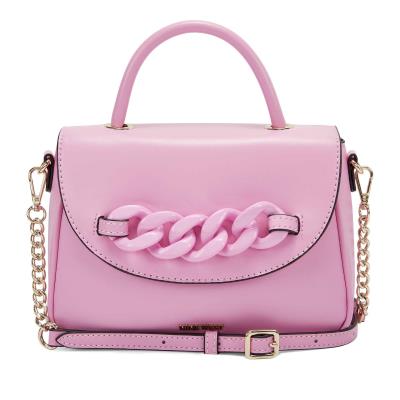 Women's Nine West Addy Mini Top Handle Flap Crossbody Bags Pink | MXUK71264