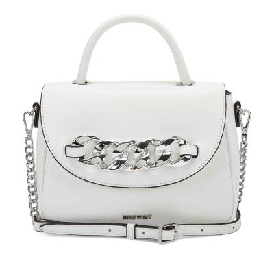 Women's Nine West Addy Mini Top Handle Flap Crossbody Bags White | ZOHB03691