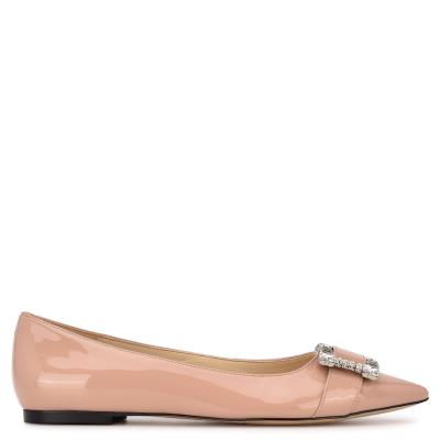 Women's Nine West Behold Dress Ballet Flats Light Beige | WNZI93148