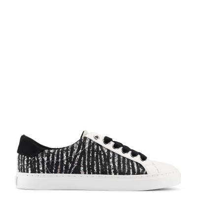 Women's Nine West Best Casual Sneakers Black / White | KJCM68291