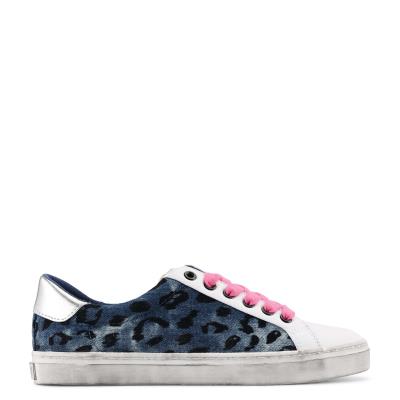 Women's Nine West Best Casual Sneakers Blue / Leopard | PMXN89710