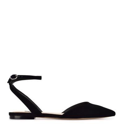 Women's Nine West Briy Pointy Toe Ballet Flats Black | PLCY93218