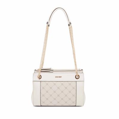 Women's Nine West Ellie A List Crossbody Bags Beige | SNFH03579