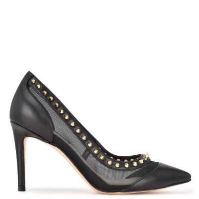 Women's Nine West Erian Pointy Toe Pumps Black | KLMA65173