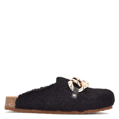 Women's Nine West Everyth Cozy Mules Black | AEFS69532