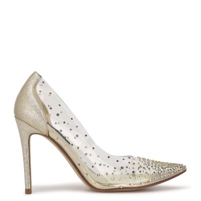 Women's Nine West Franca Dress Pumps Silver | NSYP08432