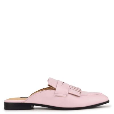 Women's Nine West Kilts Mules Light Pink | RPLD36048