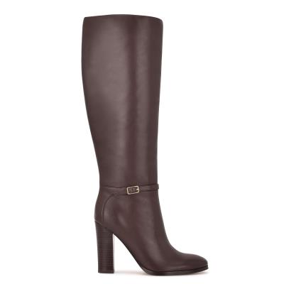 Women's Nine West Kimy Heeled Boots Brown | AXGI72630