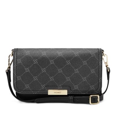 Women's Nine West Lawson Wallet On A String Crossbody Bags Black | KWME60475