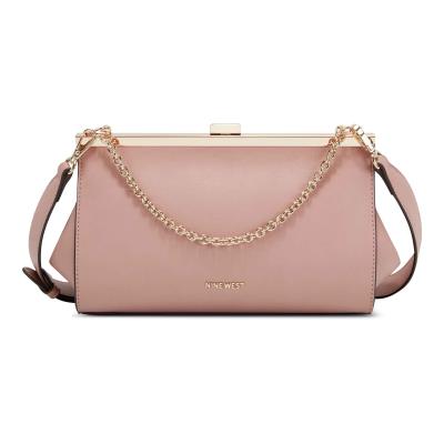 Women's Nine West Mallorie Fram Crossbody Bags Pink | KNFT02987