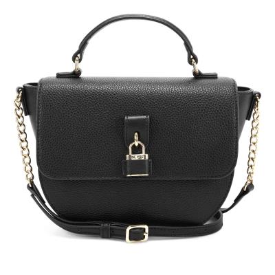 Women's Nine West Nemi Top Handle Flap Crossbody Bags Black | MLEY03475