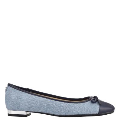 Women's Nine West Olly 9x9 Ballet Ballet Flats Blue | ICVS70458