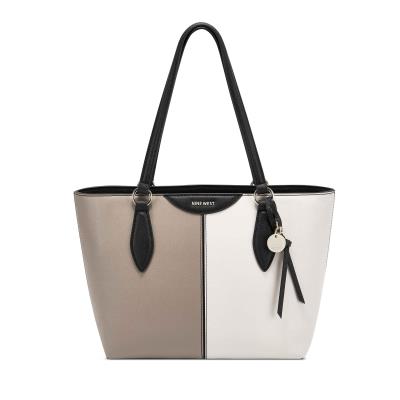 Women's Nine West Paisley Small Tote Tote Bags White / Grey | QRCK32850