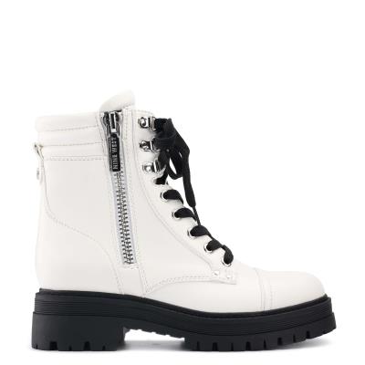 Women's Nine West Prinze Lug Sole Boots White | YZCJ37140