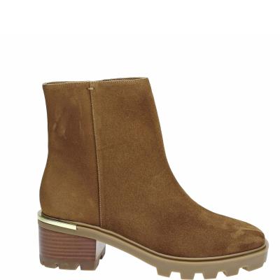 Women's Nine West Remmie Lug Sole Booties Brown | ZURE13698